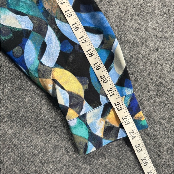 Nic+Zoe Women’s Wave Links Loren Long Sleeve Blue Shirtdress SZ XXL - Picture 9 of 14